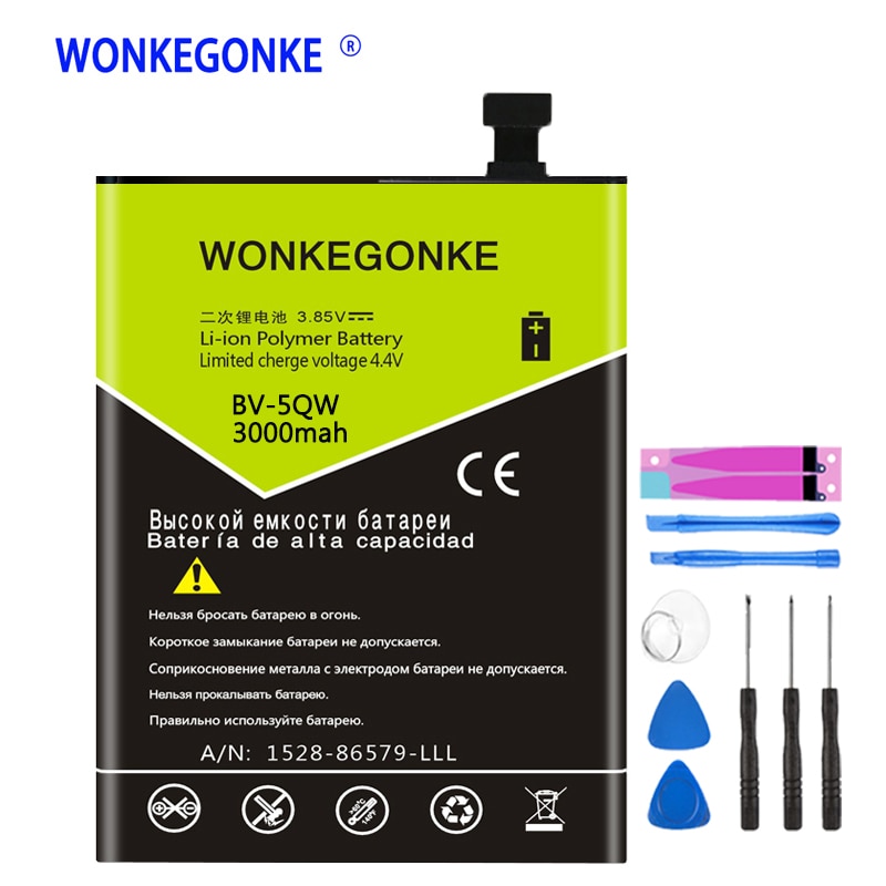 WONKEGONKE BV-5QW phone battery for Nokia Lumia 930 BV5QW Batteries Bateria