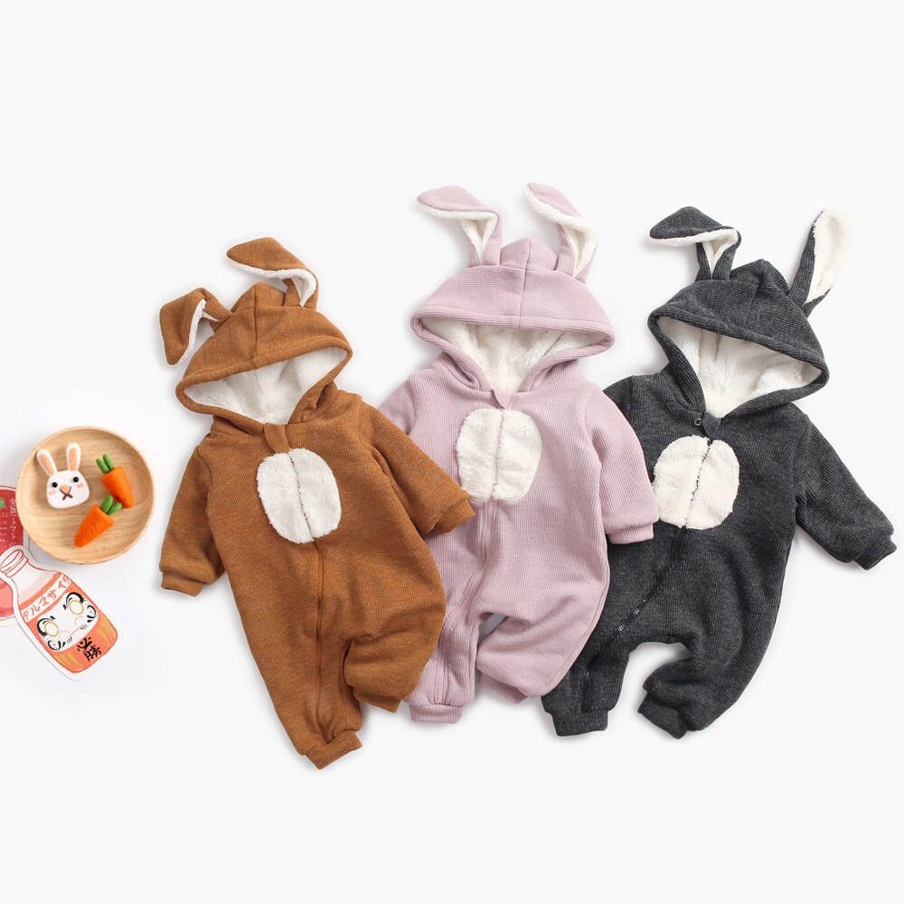automne hiver mignon dessin animé infantile enfant en bas âge sweats à capuche bébé garçon vêtements à capuche barboteuse pull à capuche automne et hiver modèles chauds