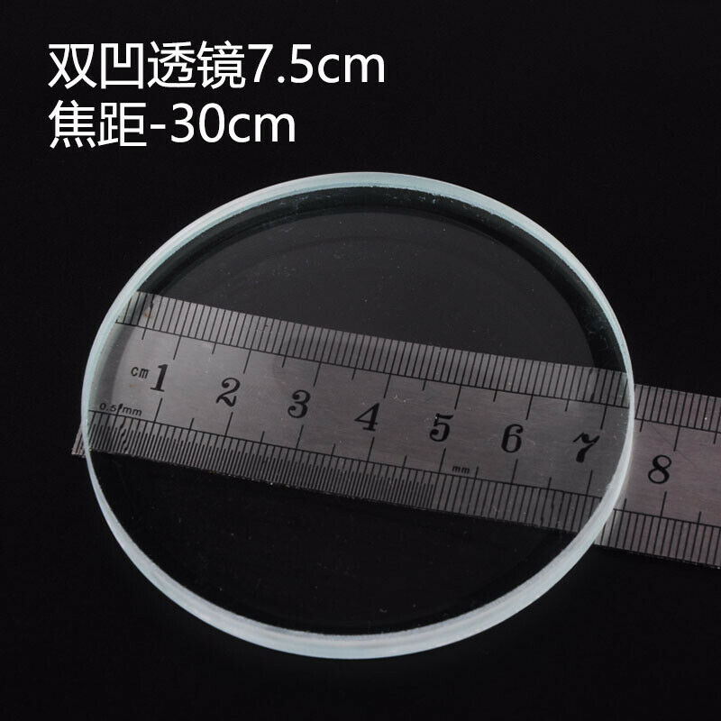30-100mm Optical Glass Focal Length -100mm Double Concave Lens DIY Telescope Biconcave Lens Meniscus Lentes 2PCS
