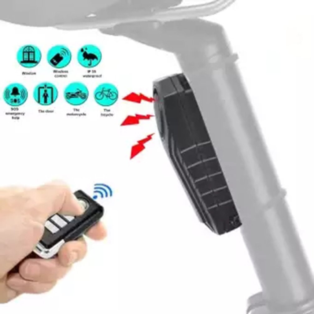 Alarm Lock Wireless Security System Anti-Theft Bicycle Motorcycles Doors And Windows Padlock anti-theft device Accessories
