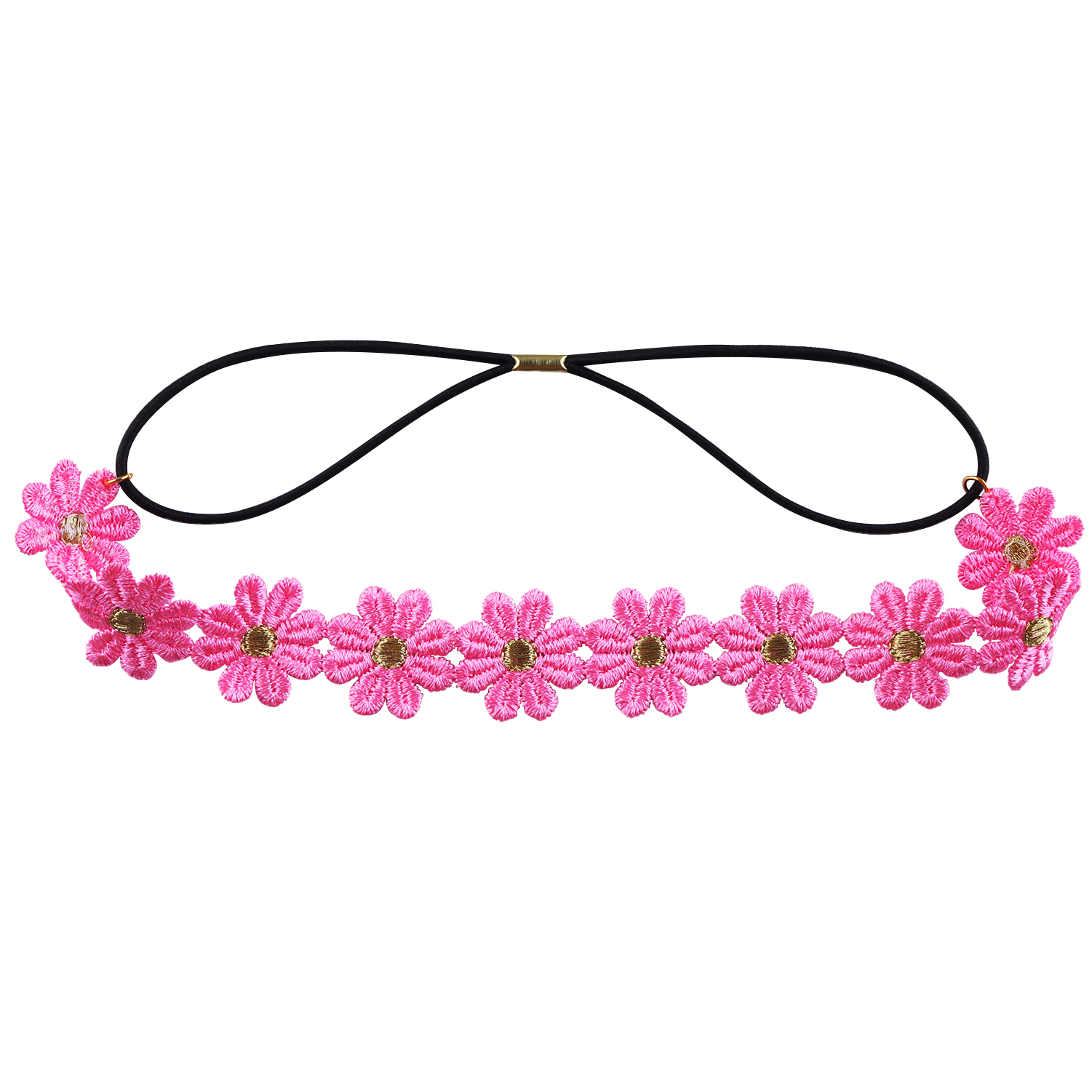 Diadema de margaritas y flores, corona de girasol Hippies, corona para el pelo, tocado Floral bohemio para de festivales de boda y turismo de primavera: Plata