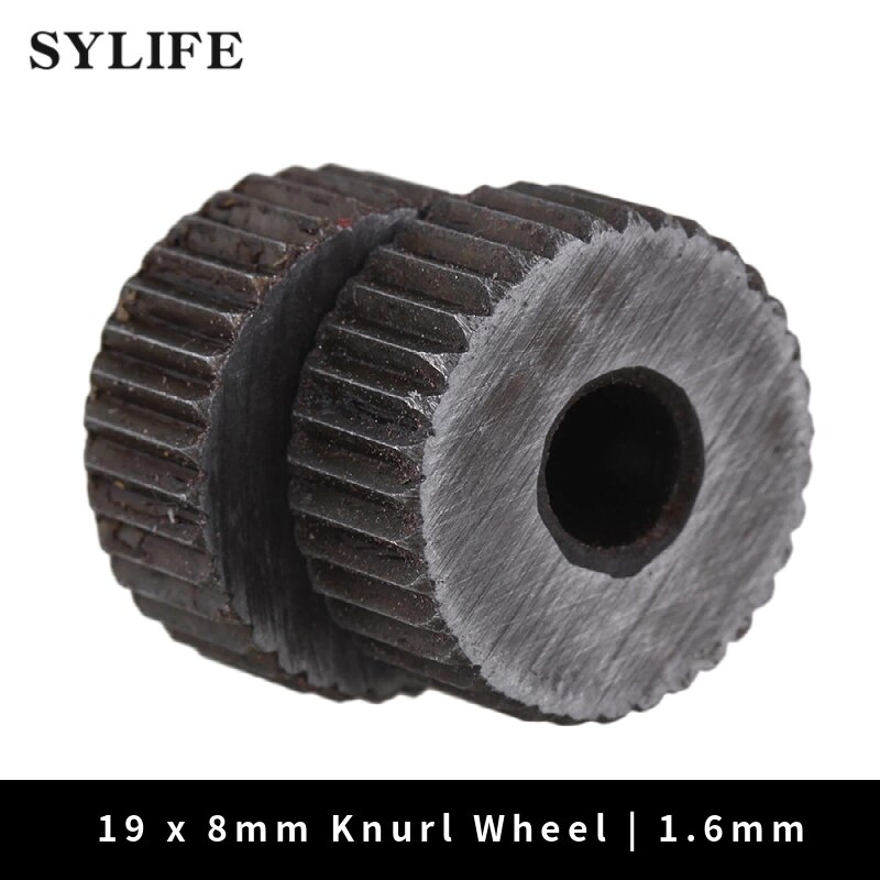 2 stück 1,6mm Pitch 19mm OD Einzigen Gerade Grob Muster Linear Rändelung Rad