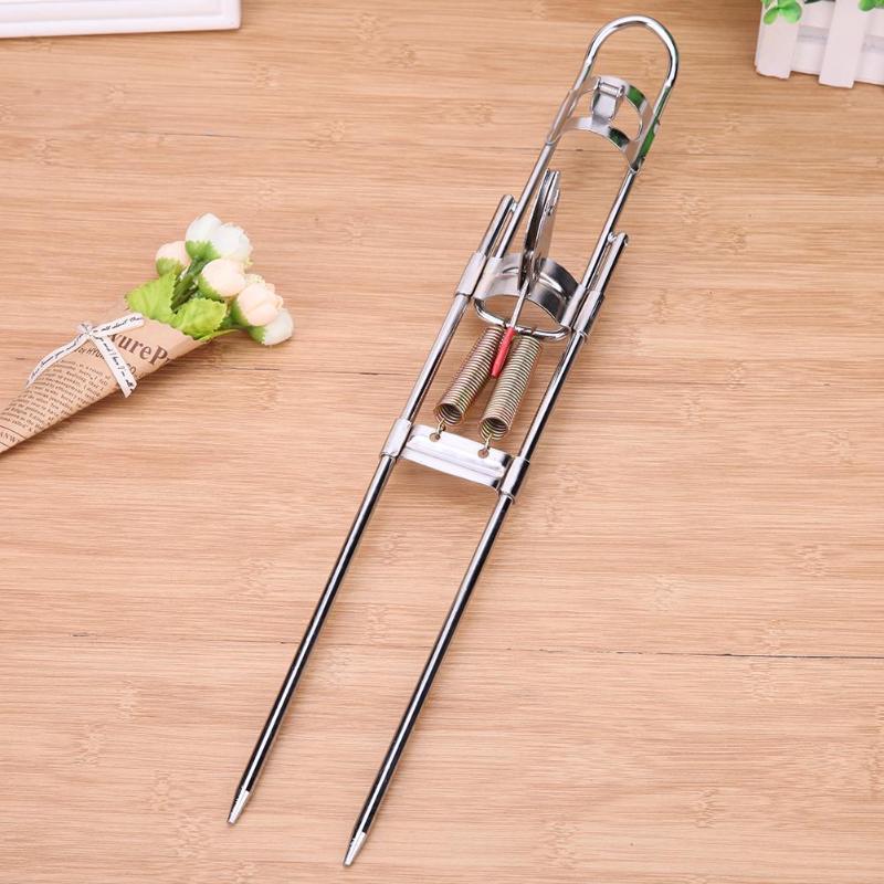 Stainless Steel Automatic Dual Trigger Spring Type Fishing Rod Holder