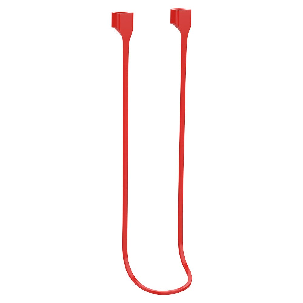Essager étui de luxe pour Apple Airpods Airpod i10 i13 sangle porte-clés accessoires mignon Silicone couverture pour Air dosettes Pod Coque Funda: Strap Red
