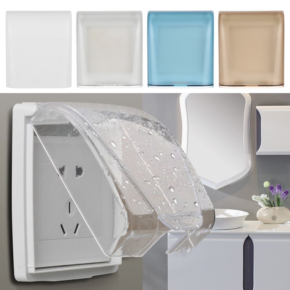 1PC 86 Typ Ochse Nagel-freies Kleber Einfügen Einfache Installation Wasserdichte Kasten Steckdose Wasserdichte Kasten Gremium Tafel schalter Schutz