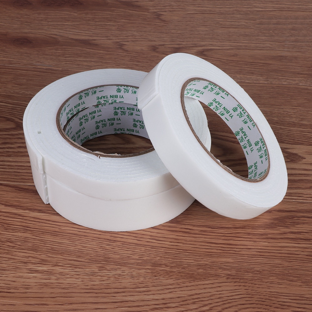 3/9 m Lange witte Super Sterke Plakband Foam Dubbelzijdige Tape Zelfklevende Pad Voor Montage Bevestiging pad Sticky