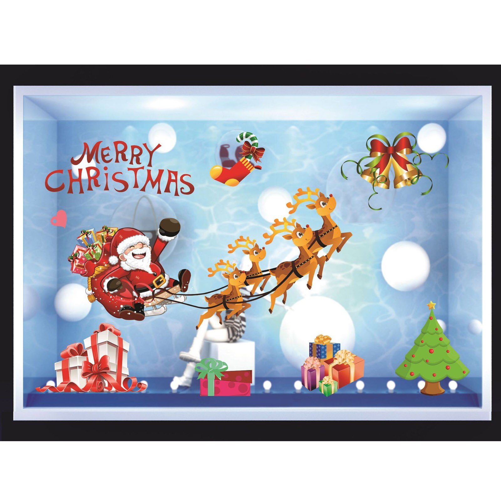 Frohe Weihnachten Zauberstab Kunst Abnehmbare Hause Vinyl Fenster Zauberstab Aufkleber Aufkleber Dekor wandtattoo kinderzimmer: C