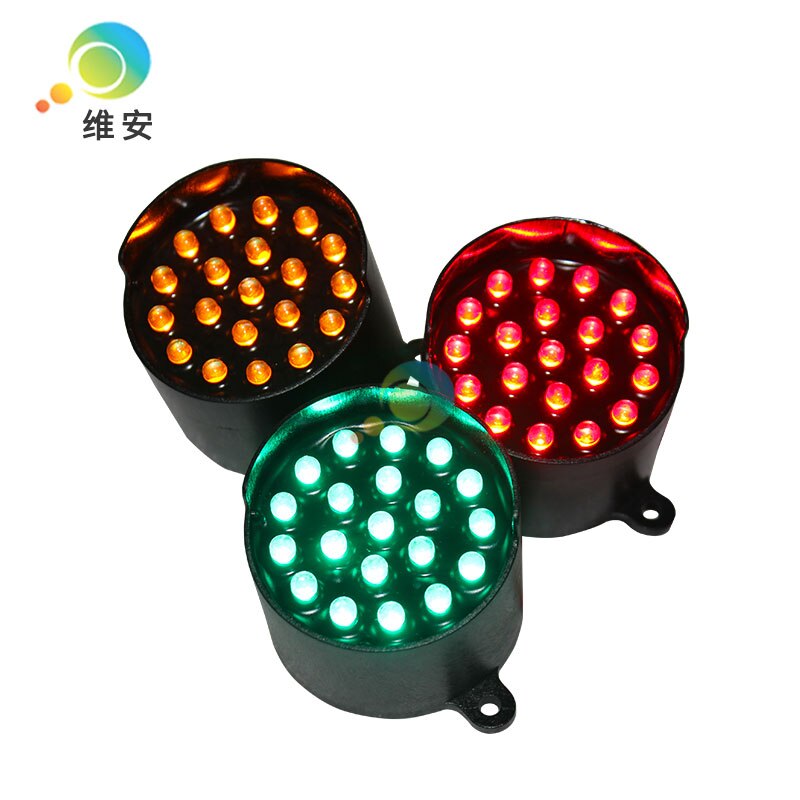 Módulo de luz de señal de tráfico para , pixel cluster LED verde de 52mm, DC12V