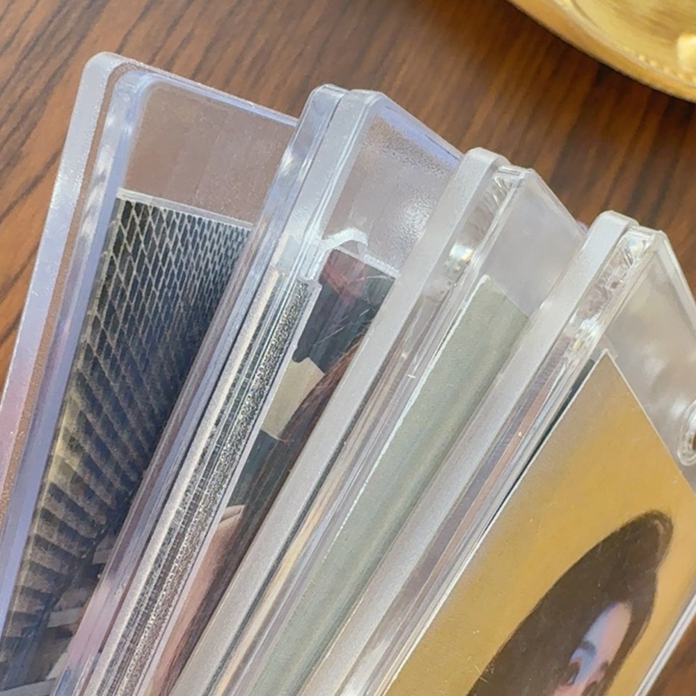 Magnetischer Kartenhalter, Tasche, Monsterkarten, Protektoren, Hartplastikhüllen, Sammelvitrine, Baseball, Sportvitrine