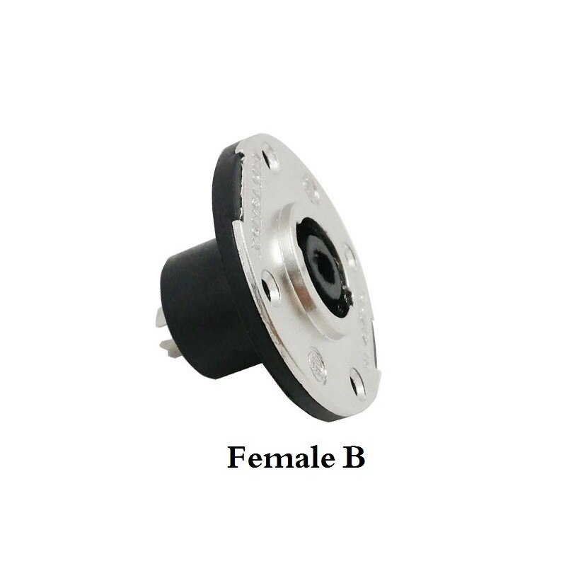 Luidspreker Stopcontact Connector Audio Versterker Vier Core Mannelijke Vrouwelijke Butt Adapter Bedrading Plug: Female B