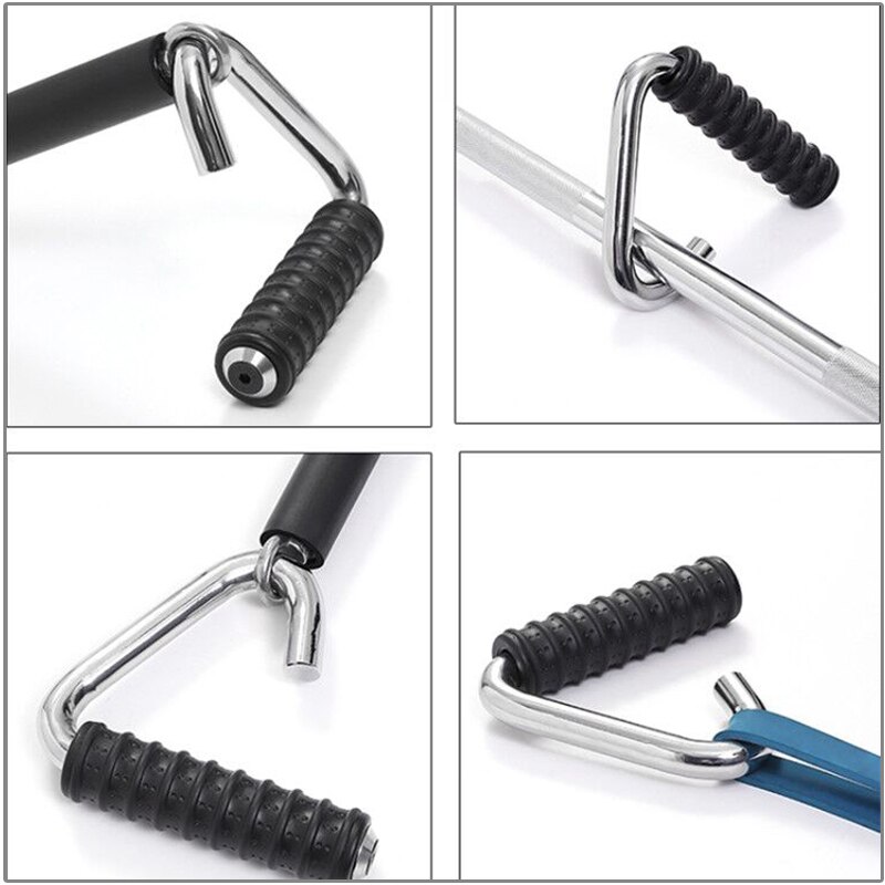 Heavy Duty Pull Up Training Metal Handles for Gym Home Strength Workout Weightlifting Resistance Bands Handle Fitness Equipment