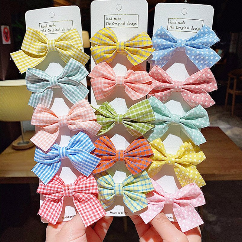 5 Stks/set Baby Haar Clips Bloem Rooster Bows Kids Meisje Haarspelden Dot Kinderen Clip Haarspeldjes Baby Haar Accessoires