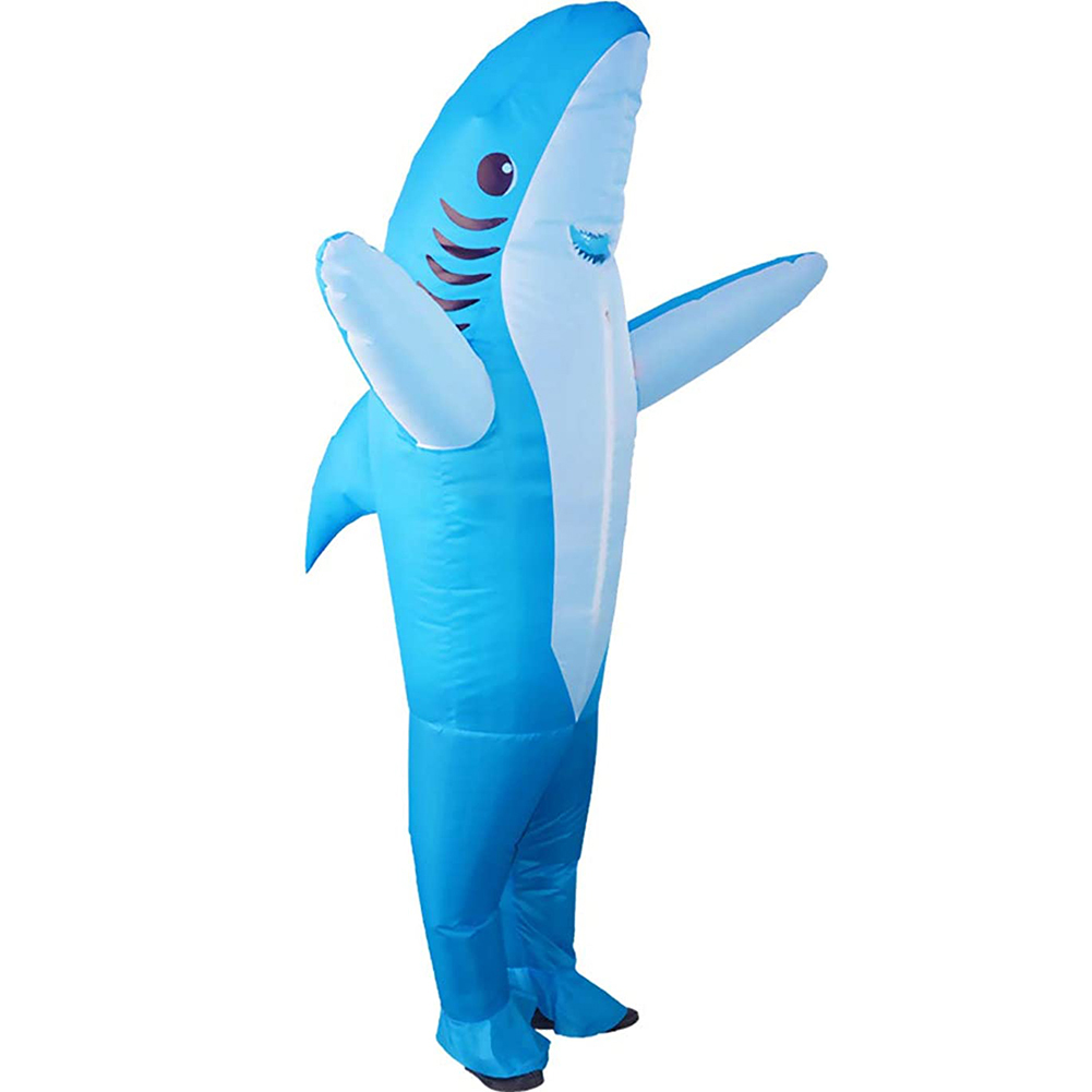 Outdoor Opblaasbare Kostuum Shark Game Fancy Dress Party Jumpsuit Cosplay Outfit Prop