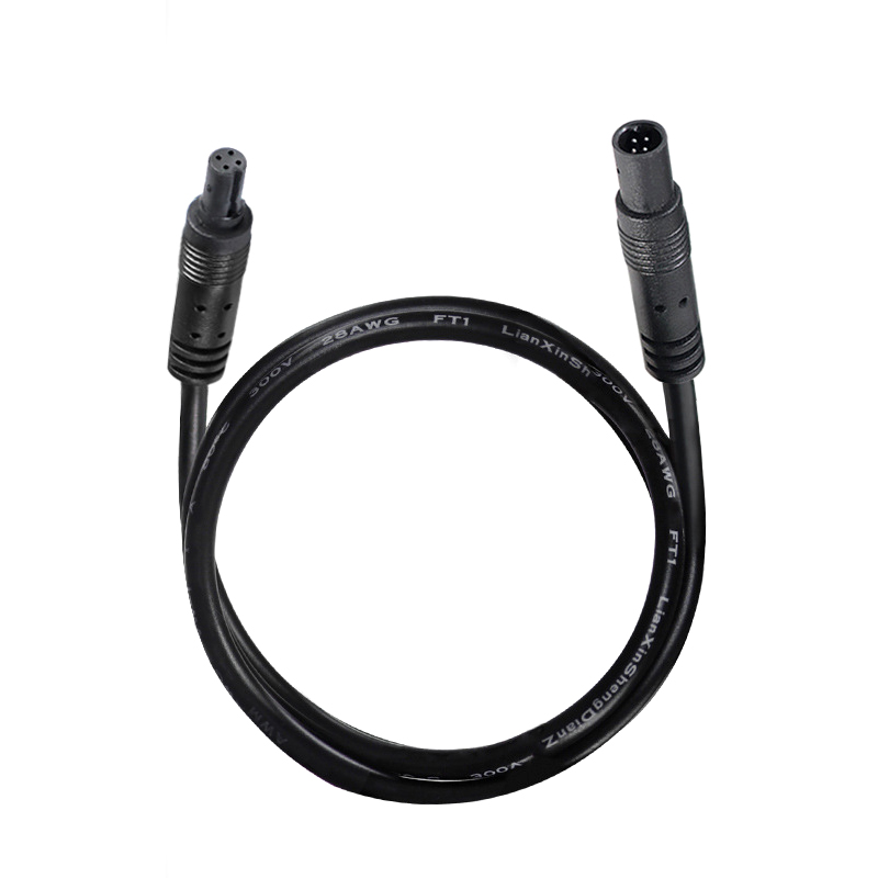 Cable macho a hembra de 4 pines, 5 pines, 6 pines, Cable de conector de extensión para cámara DVR de vehículo, Monitor HD, Cable de cámara de visión trasera: Beige / 5 meses