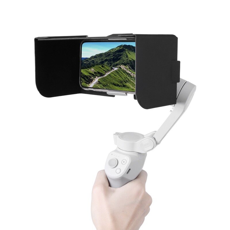 Mobiele Telefoon Kap Van Om 4 Lederen Zonnescherm Anti-Reflecterende Zonnekap Voor Dji Osmo Mobiele 4 Handheld Gimbal stabilizer Accessoires