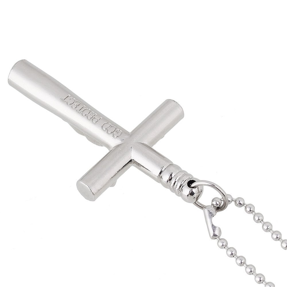 Jesus Cross 6mm Drum Key Wrench Necklace 60cm/23.6in Length Chain Loop Crucifix Accessories Screw Set Tool Kit Accesorios