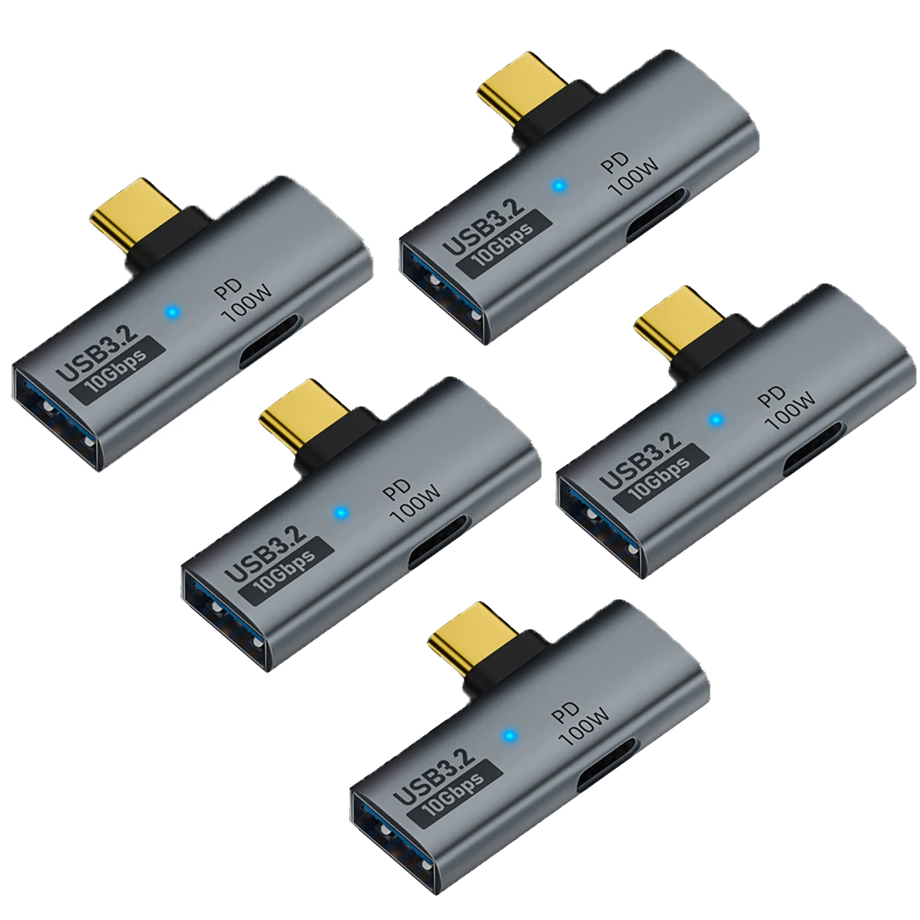 USB Type-C OTG 2in1 Adapter with 100W PD Charging – Grandado