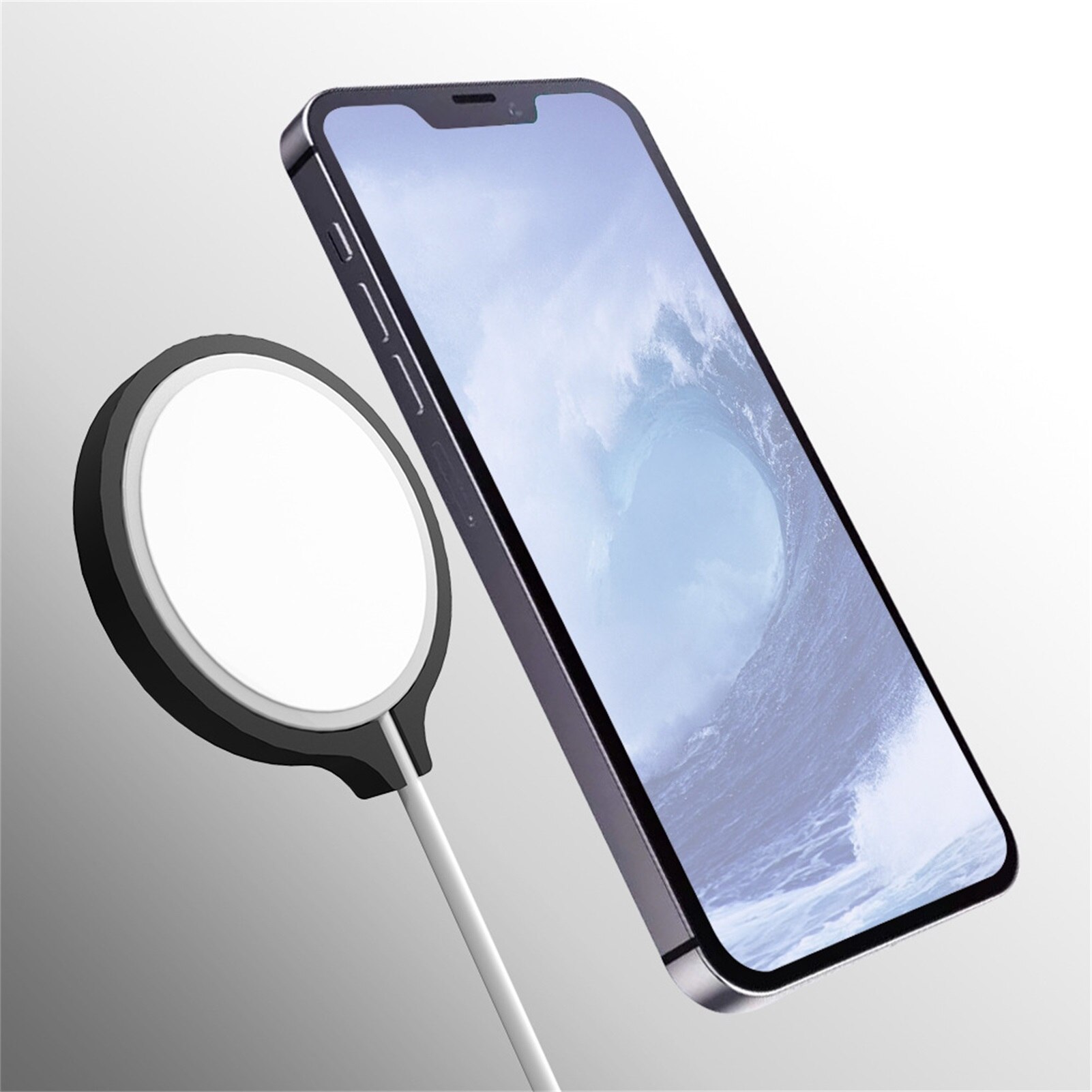 Per Magsafing caricabatterie Wireless custodia protettiva in Silicone ricarica magnetica per IPhone 12/12 Pro/mini custodia protettiva antiurto