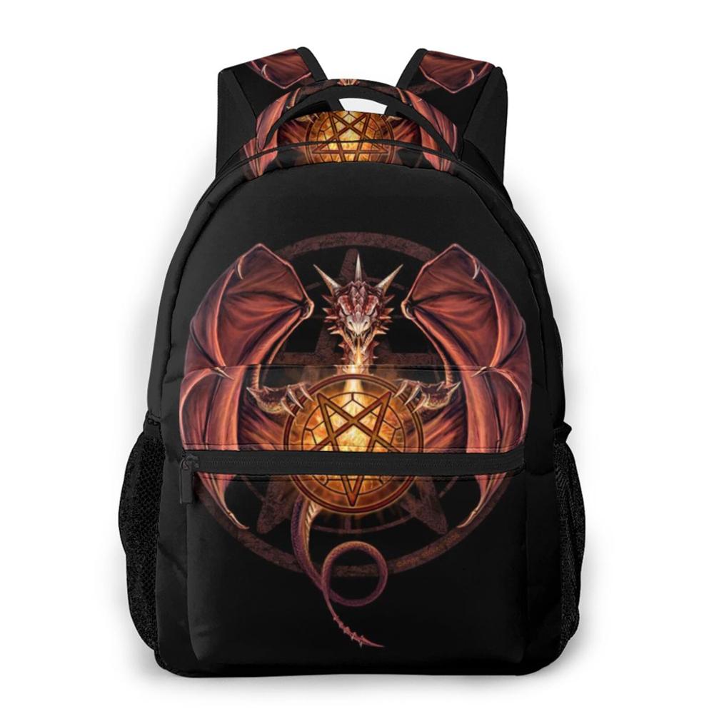 Backpack Casual Travel Bag Pentagram Print School Bag Shoulder Bag For Man Woman Bagpack: colour9