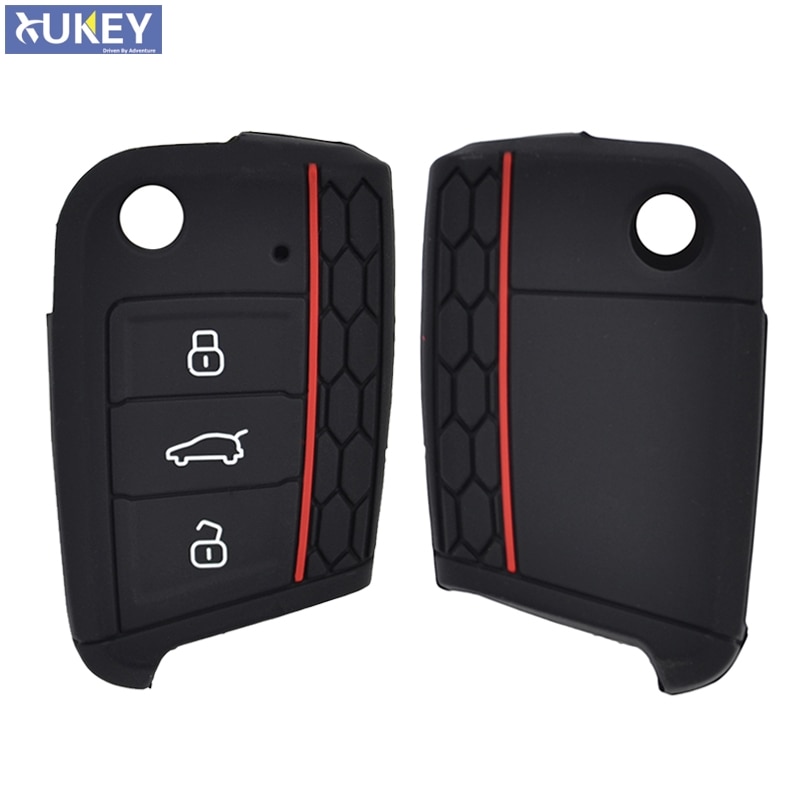 Silicone Key Case Cover Voor Vw Polo Golf 7 Tiguan Voor Skoda Octavia Karoq Voor Seat Ateca Leon Ibiza