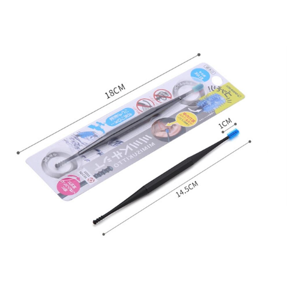 Ear Cleaner Double-sided Earpick Soft Silicone Spiral Rotating Ear Wax Remover Ears Cleaning Massage Tool Ear-wax Remover Tool