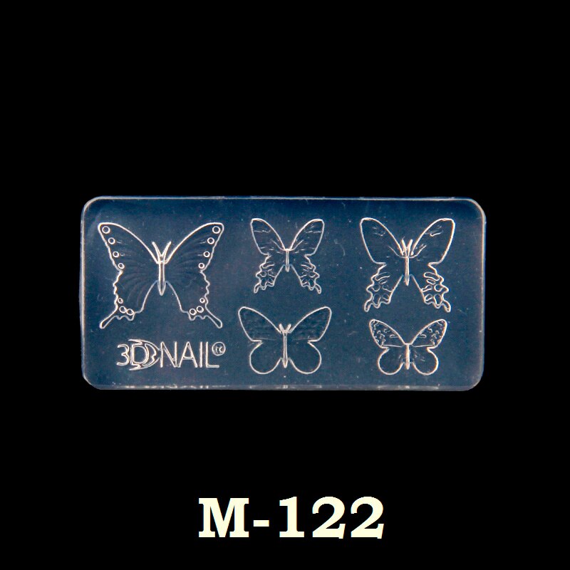 1PC 2x4cm 3D Nail Art forma silikonowa do żywicy do tworzenia biżuterii kot gwiazda serce przezroczysta silikonowa forma dla kobiety DIY wisiorek: M-122