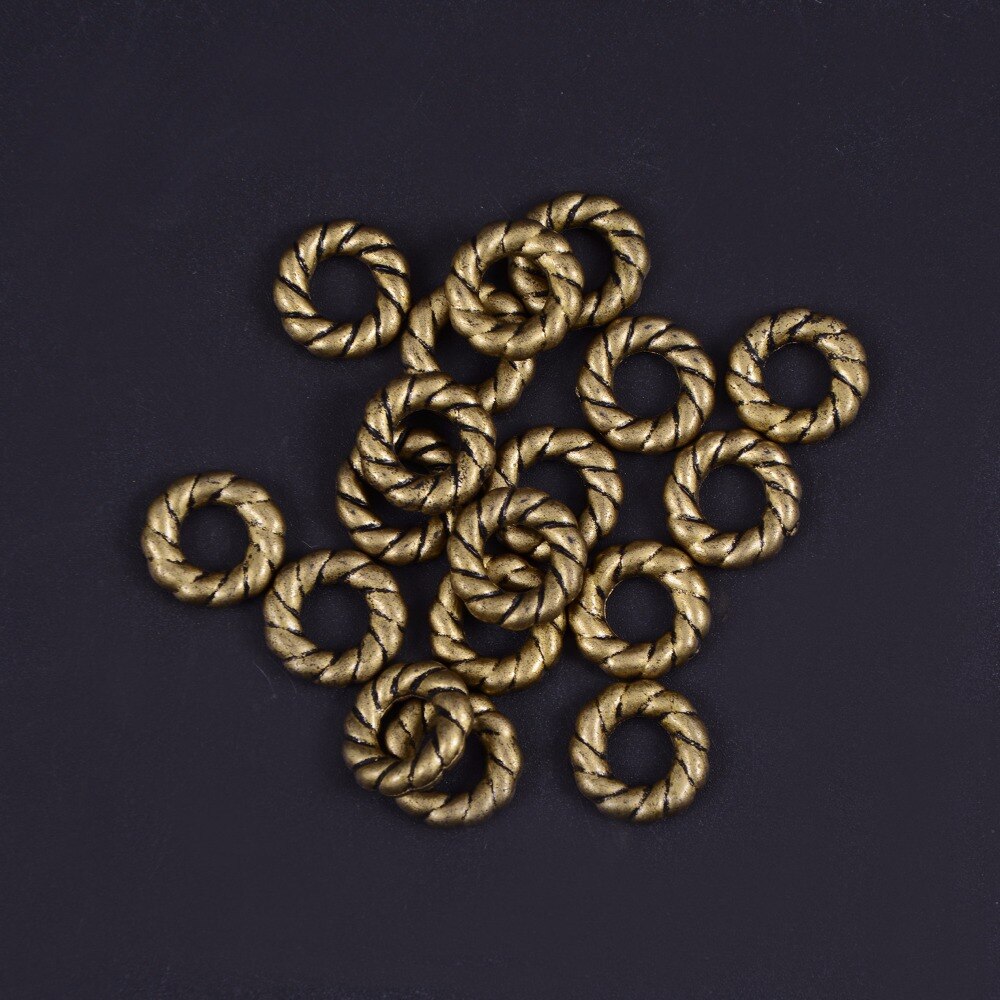 10Pcs/Lot hair braids dread dreadlock Beads approx 8mm Hole Tibet Golden Beads Dread Cufff