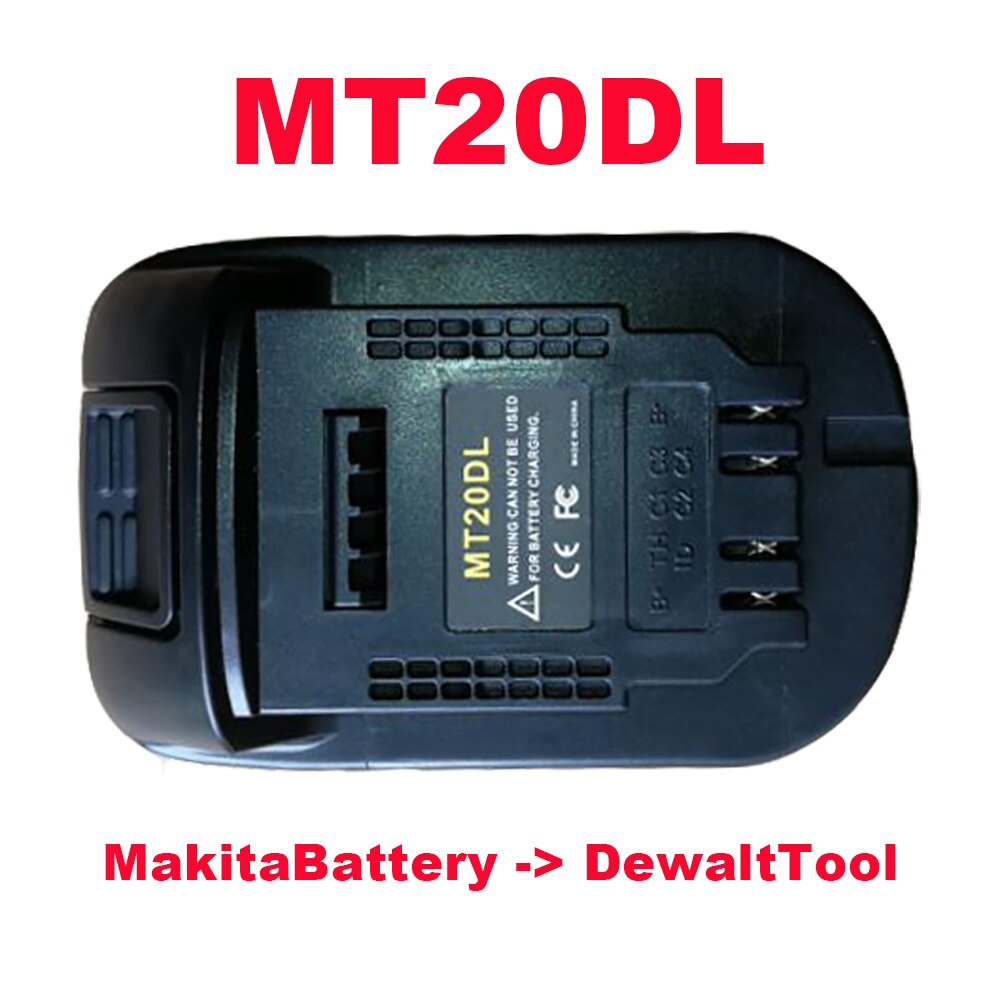 Power Tool Adapter DM18M Converter For Dewalt 18V Li-ion Battery for Makita Milwaukee Bosch Ryobi Hitache Metabo Worx Devon Tool: MT20DL