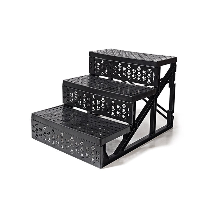 Heypet huisdier hondentrap 3 treden ladder klein hondenhok voor puppy katten huisdier trap antislip verwijderbare puppy honden bed trap