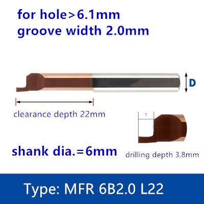 Alesatura utensile tornio tornio scanalatura fresa lega di carburo di tungsteno barra di scanalatura lavorazione del filo alesaggio del metallo per acciaio alluminio yg6: 20mm
