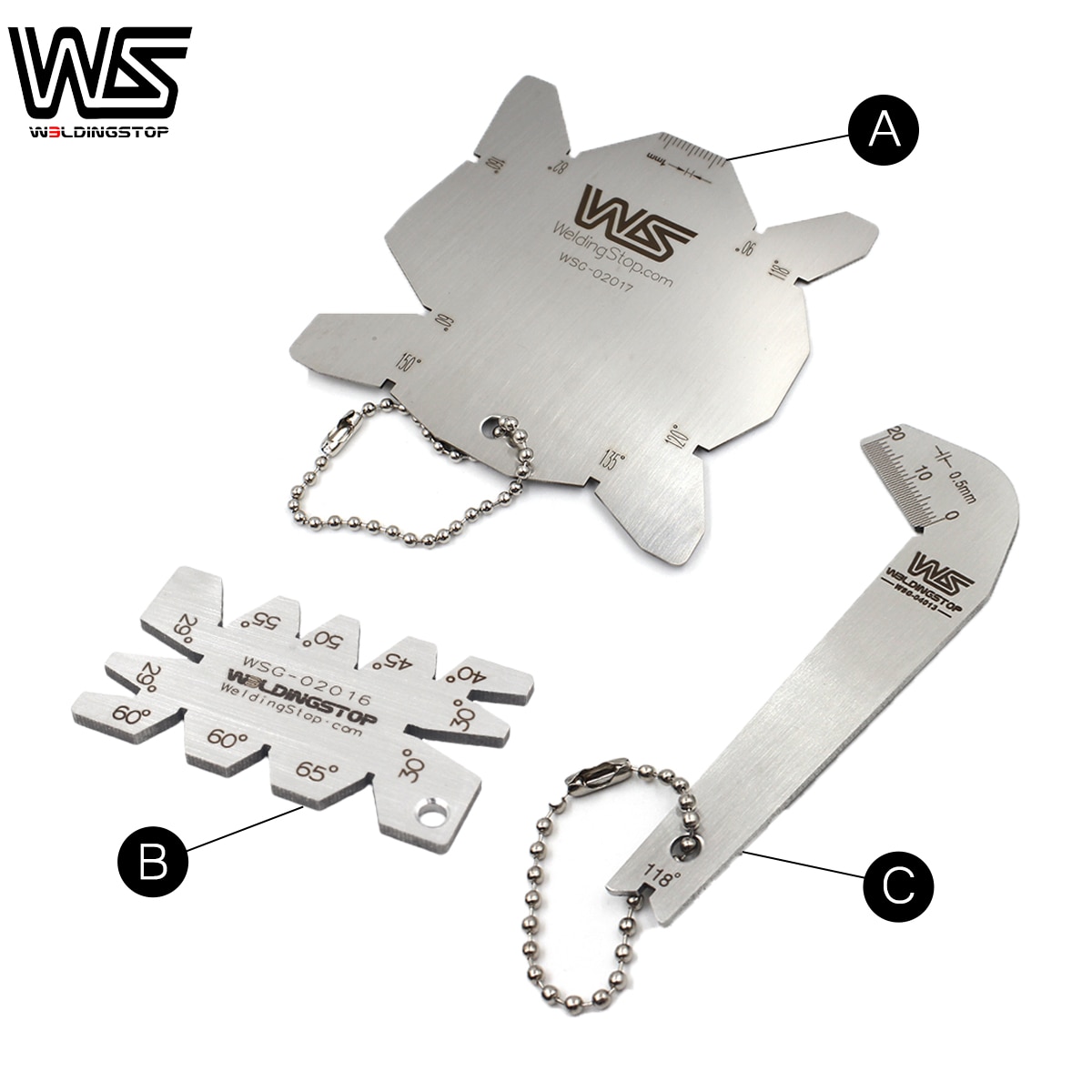 Stainless Steel Screw thread Angle gage Drill Bits Angle Gauge Sharpener Tools Angle Gage Measuring Gauging Lathe Tool 3pcs/Set: Gold