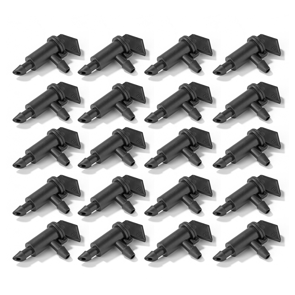 20pcs Head Irrigation Water Dropper for Garden Potted Plant Emitters Practical Watering Equipment Plastics Gardening Spray: black