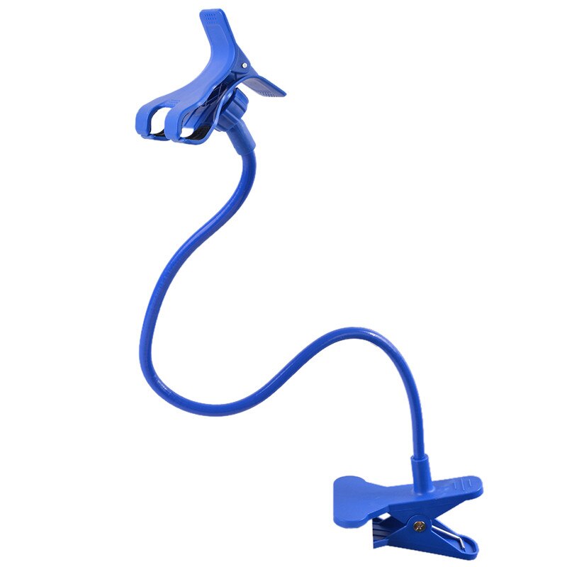 Soporte para teléfono móvil con Clip 360, Base de escritorio Flexible y portátil, 75cm: Blue