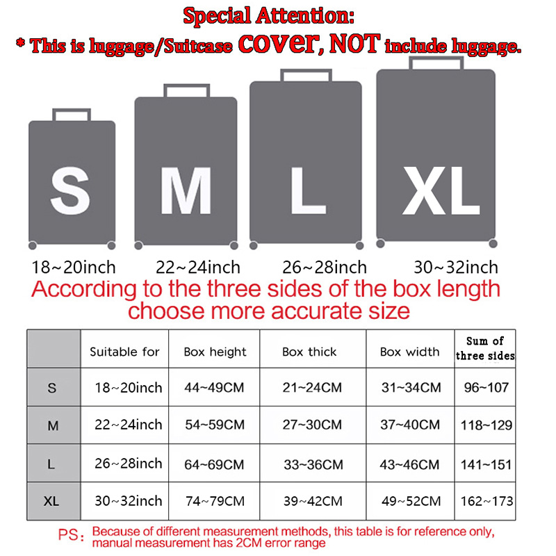 Travel Thicken Luggage Protective Cover Elasticity Dust cover For 18-32 inch Suitcase Case Travel accessories