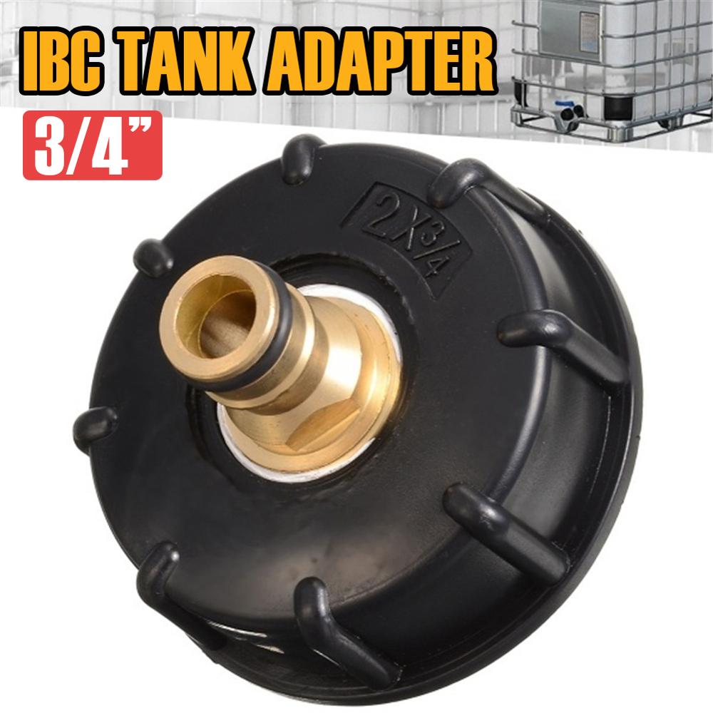 IBC Tank Adapter S60X6 3/4" Garden Hose Faucet Water Tank Hose Connector Tap Replacement Connector Fitting Valve Garden Supplies: Default Title