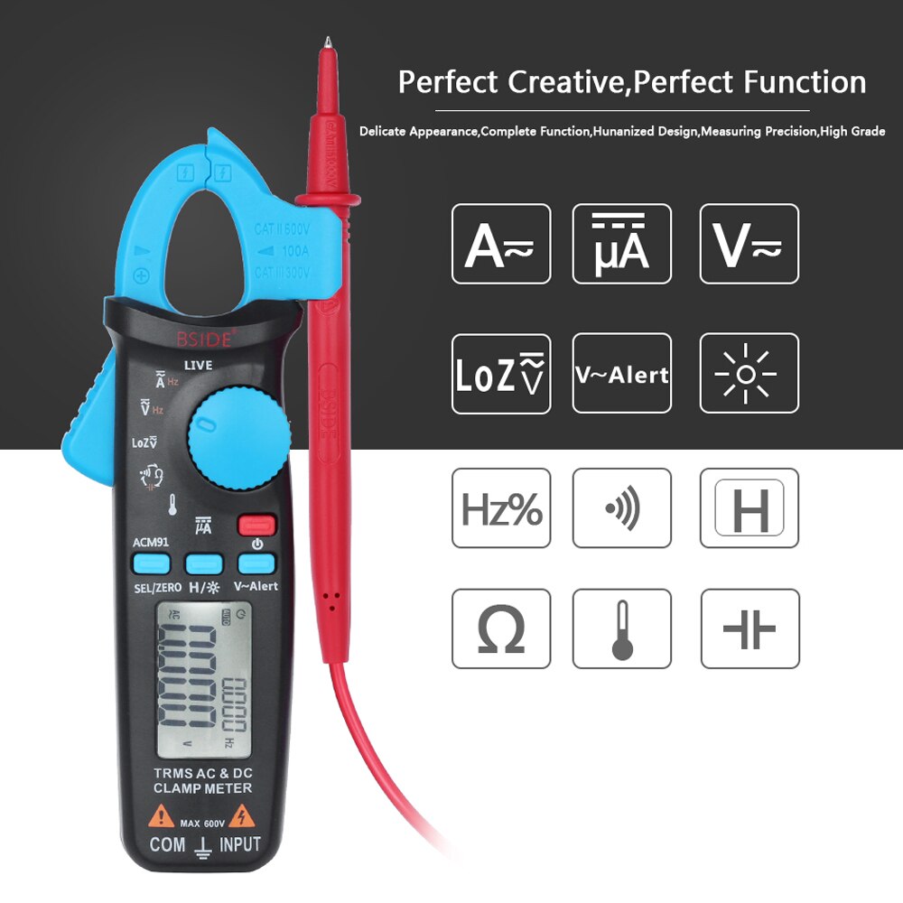 DVM892N: Digitale multimeter, geschikt voor het meten van AC/DC- stroom, AC/DC-spanning, weerstand, batterijspanning, temperatuur, inclusief meetsnoeren – – Wholesaler and developer of electronics