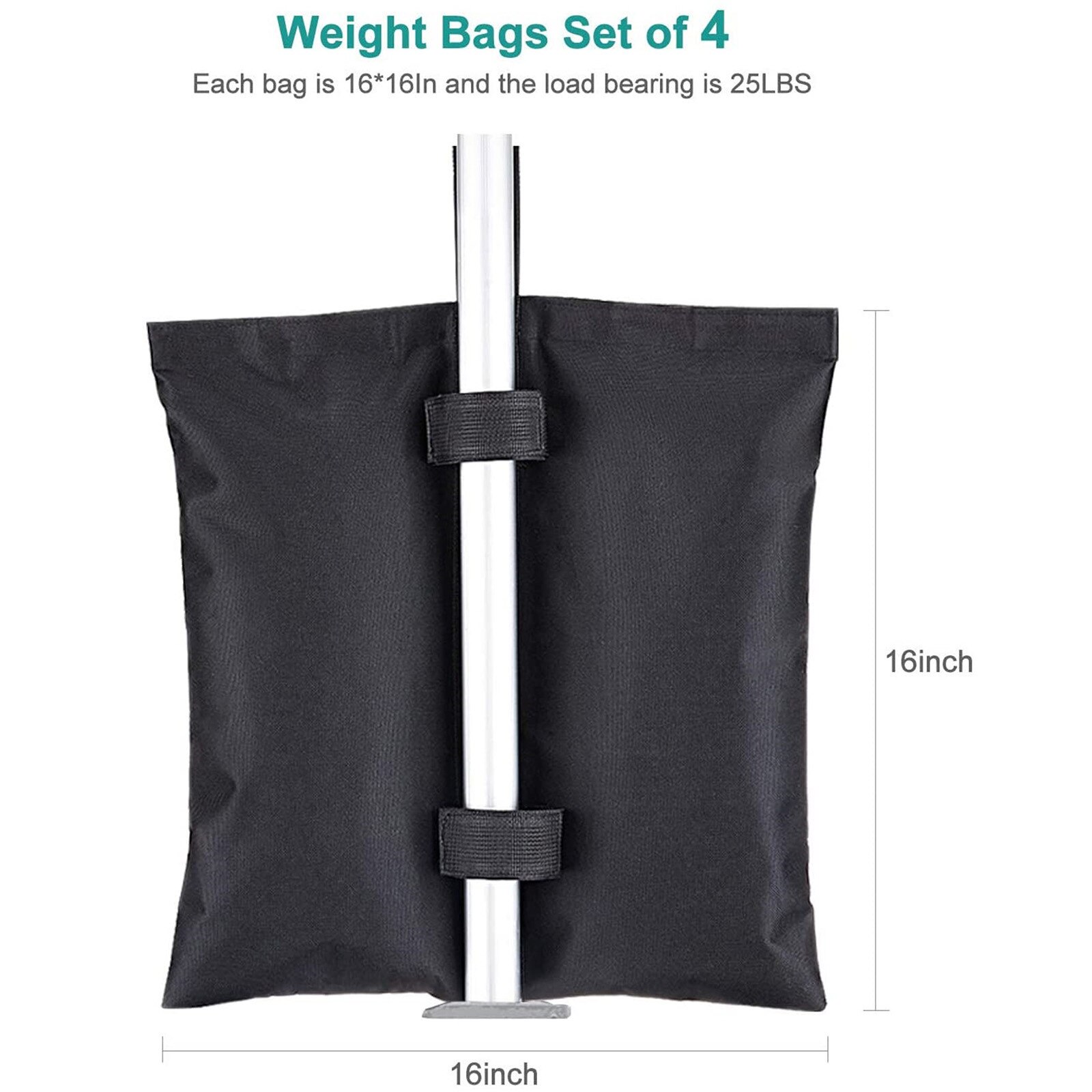 Garden Gazebo Foot Leg Feet Weights Sand Bag For Marquee Party Tent Set Of Heavy Duty Industrial Grade 600D Legs
