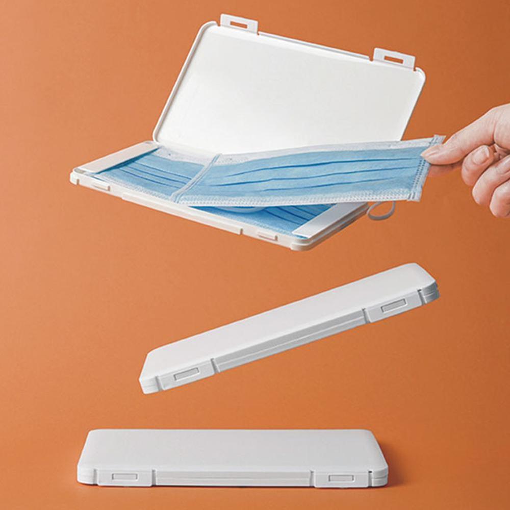 Portable Dustproof Moisture-proof Storage Box Mask Box Temporary Folder Student Storage Mask Case Band-aid Box Storage