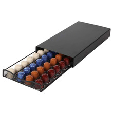40 Pods Coffee Capsule Holder Coffee Capsule Organizer Storage Stand Practical Coffee Drawers Nespresso Coffee Capsule Holder