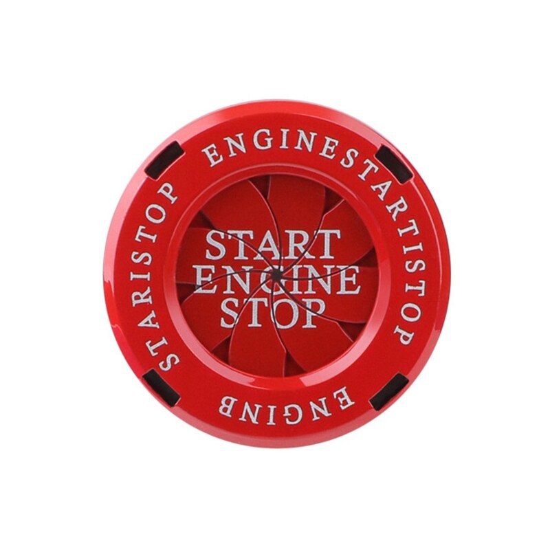 Rotary Push Start Button Cover Auto Spin Engine Start Stop Button Cover Ignition Protective One Key Start Button Cover