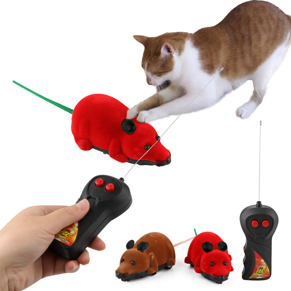 Kat Grappige Spelen Speelgoed Draadloze Rc Muizen Kat Speelgoed Afstandsbediening Valse Muis Gesimuleerde Elektrische Muis