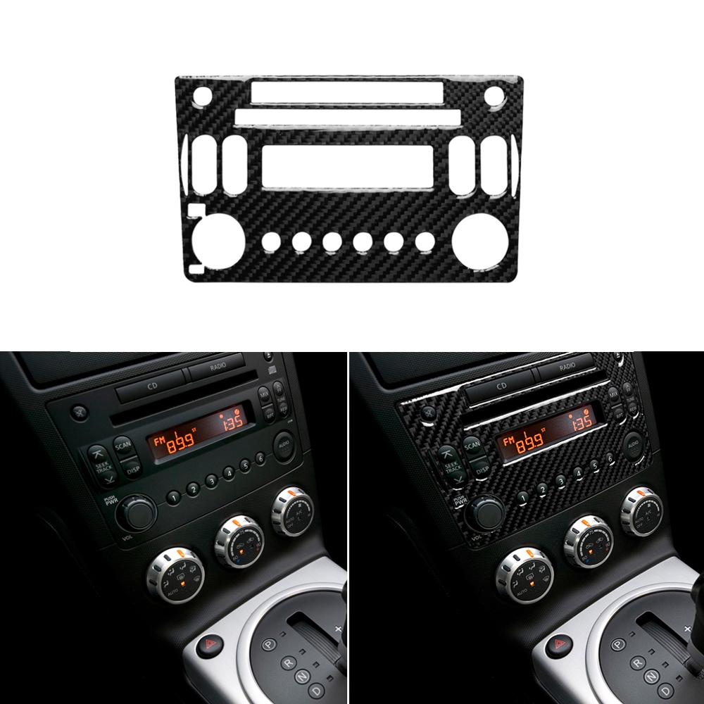 Lämplig för nissan 350z z33 06-09 kolfiber central kontrollpanel ratt ventilationsöppning hisspanel dekorativ: 3