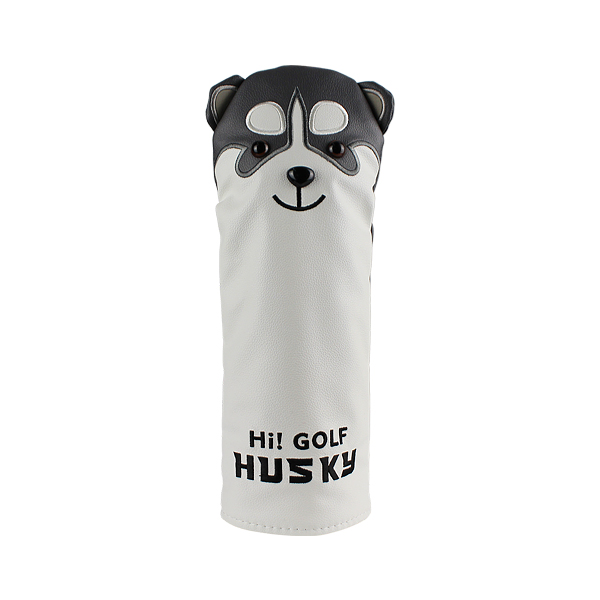 Funda para cabeza de palo de Golf Husky, adorable funda para cabeza de conductor de Golf, Animal de dibujos animados #1 #3 #5 #7, Funda de cuero PU para cabeza, fundas a prueba de polvo: 1 pcs fairway