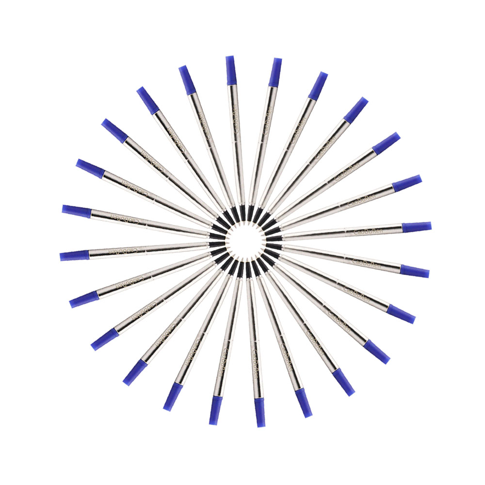 Recambios de bolígrafo Rollerball con punta de 116 mm de largo y 0,5 mm para Parker 3021531 1905323 Tinta alemana: Azul