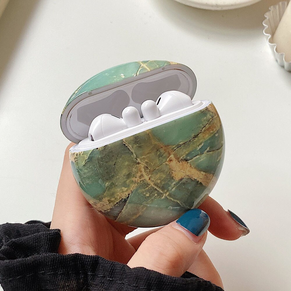 Marble Pattern Earphone Case Funda For Huawei Freebuds 3 Case Shookproof Wireless Charging Bax Cover for Free Buds 3 Cases Coque