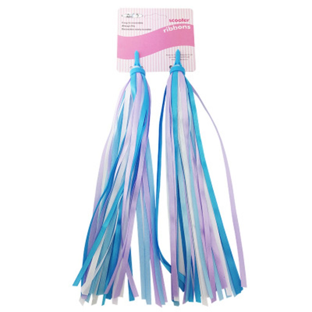 1 pairs Kid's Rainbow Handlebar Streamers Kids Colorful Streamers Bike Handlebars Streamers Tassel Ribbons Accessories#0820y30: B