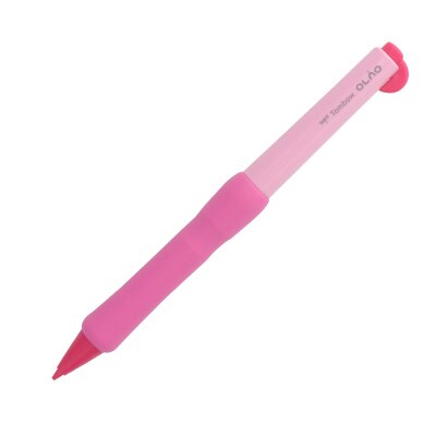 1pcs 0.5mm TOMBOW MONO Simple student Mechanical pencil Color splicing automatic pencil Rubber bendable movable pencil kawaii: pink pink