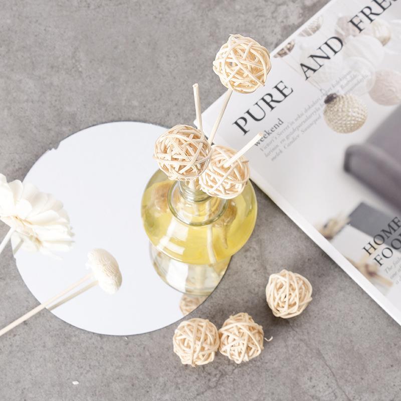 20-50 Stuks Natuurlijke Diy Houten Stokken Handgemaakte Extra Dikke Rotan Aromatherapie Diffuser Refill Sticks Houtbewerking Rotan Stok