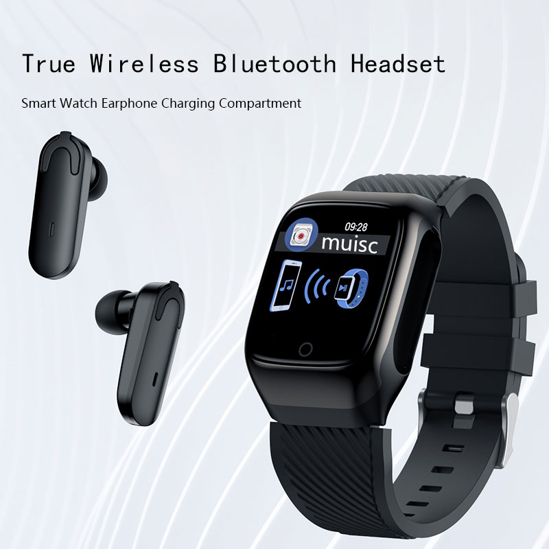 Bluetooth Headset 5.0 And Wristband 2 in 1 Watches Headset HIFI Stereo Sports Waterproof Wristband With Headset And Microphone