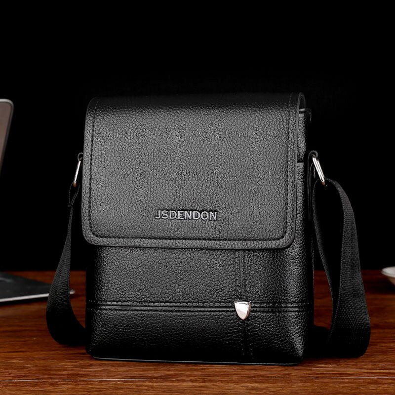 PU Men Brand Composite Leather Bag Casual Male Shoulder Briefcase Kangaroo Messenger Briefcases